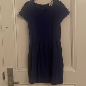 Anthropologie blue A line dress